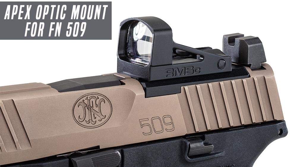 Apex Offers RMSc Optic Mounting Plate for FN 509 Apex Tactical